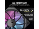 Corsair PC-Lüfter iCUE LINK RX140 RGB Schwarz, 2er Starter-Kit