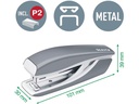 Leitz Set NeXXt WOW Mini-Locher und Mini-Heftgerät Perlweiss