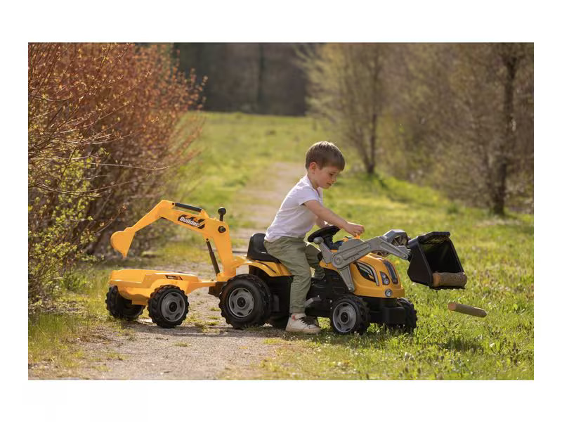 Smoby Traktor Builder Max mit Anhänger