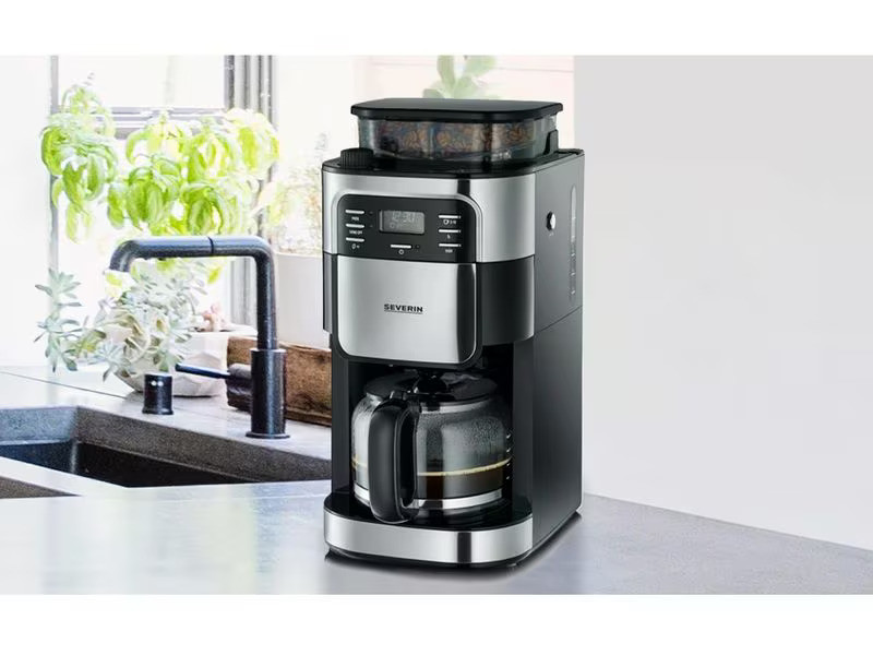 Severin Filterkaffeemaschine KA 4810 Schwarz/Silber