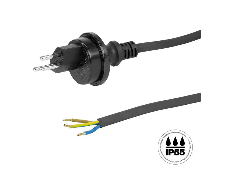 STEFFEN Anschlusskabel GdV 3 x 1.5 mm2 IP55 T13 / offen, 3 m