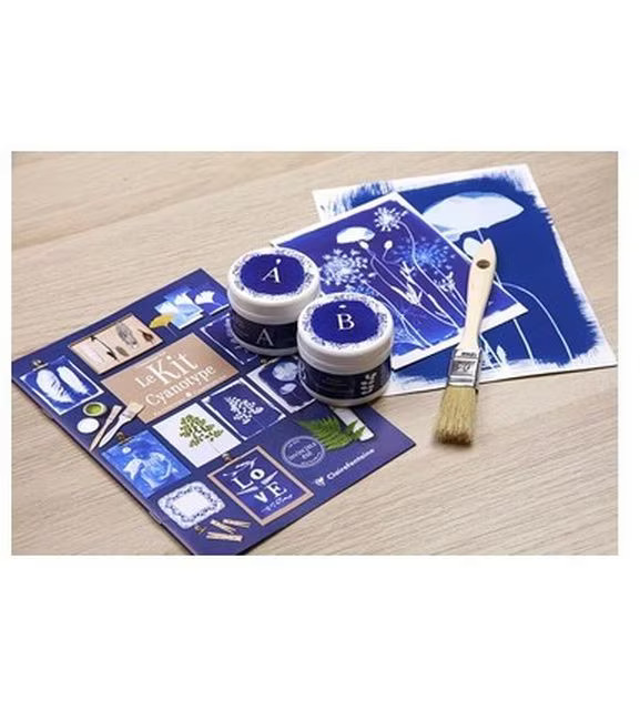 Clairefontaine Bastelset Cyanotype-Kit 10 Blatt