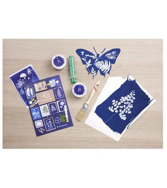 Clairefontaine Bastelset Cyanotype-Kit 10 Blatt