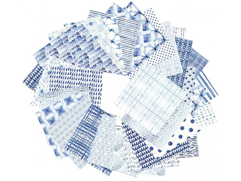 Clairefontaine Bastelpapier Origami Papier Shibori, 60 Blatt