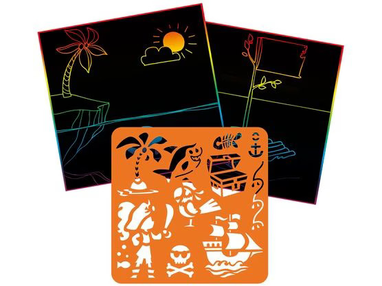 Avenue Mandarine Bastelset Graffy Scratch Piraten