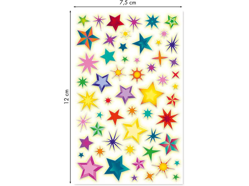 Clairefontaine Motivsticker Phospho Sternen