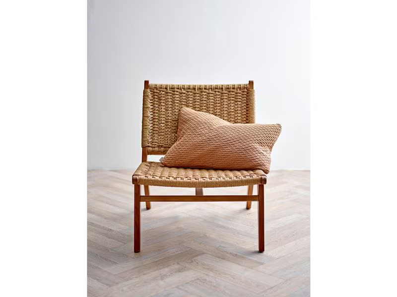 Södahl Kissen Wave Knit 40 x 60 cm, Braun/Camel