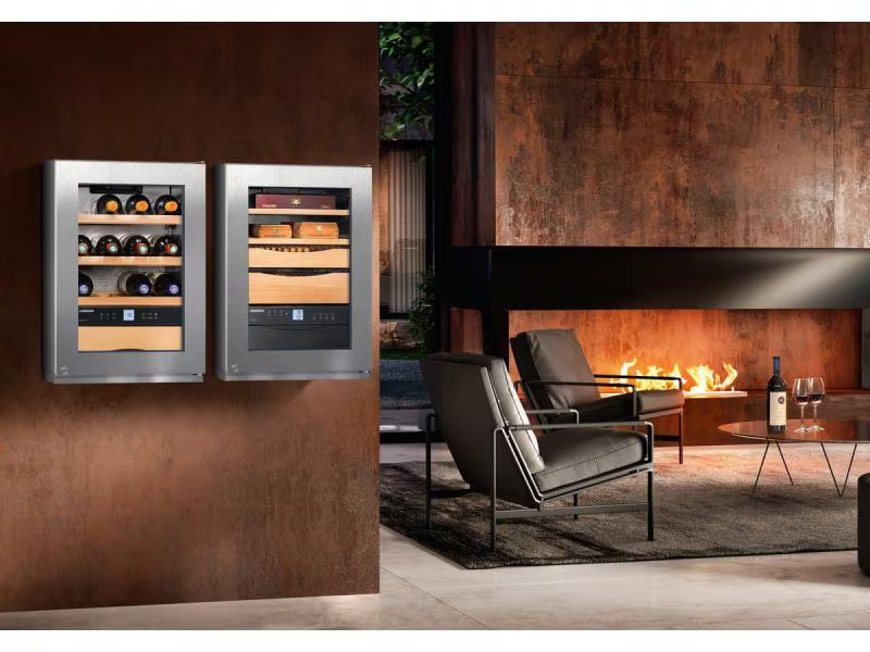 Liebherr Weinklimaschrank WKes 653 Edelstahl, Rechts