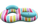 Swim Essentials Schwimmring Striped Rainbow 190 cm