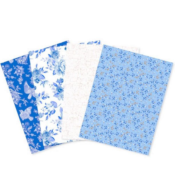 décopatch Bastelpapier DP031C 30 x 40 cm, 4 Blatt