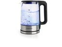 GOURMETmaxx Wasserkocher 1.7 l, Silber/Transparent