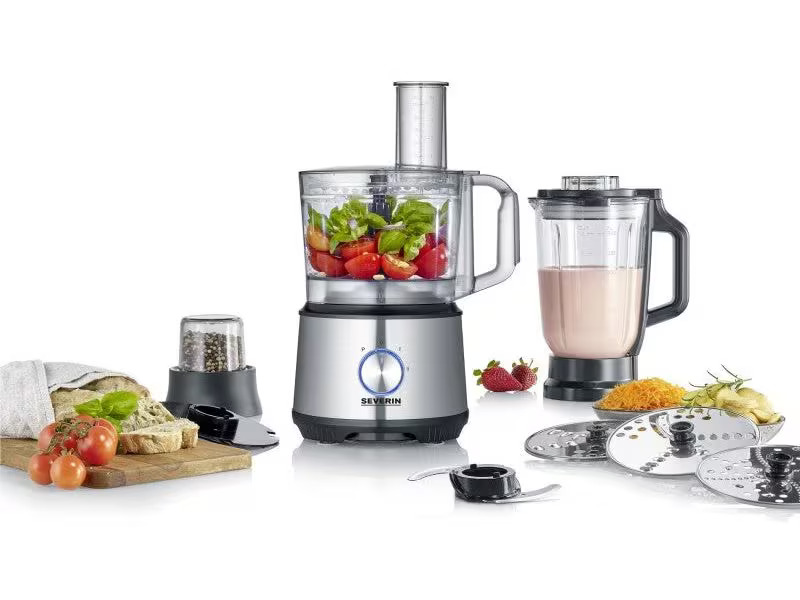Severin Food Processor KM 3892 Schwarz/Silber