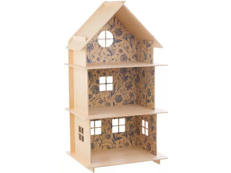 Milin Holzpuppenhaus Vintage Flower