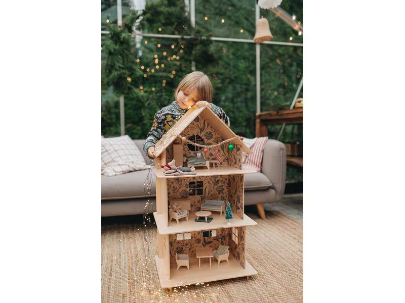 Milin Holzpuppenhaus Vintage Flower