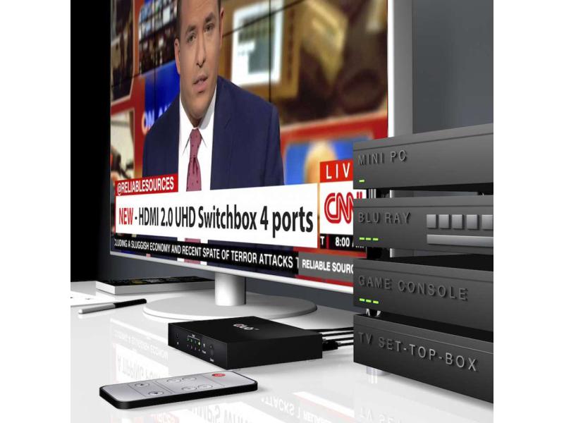 Club 3D Switchbox HDMI 2.0 UHD, 4 Port