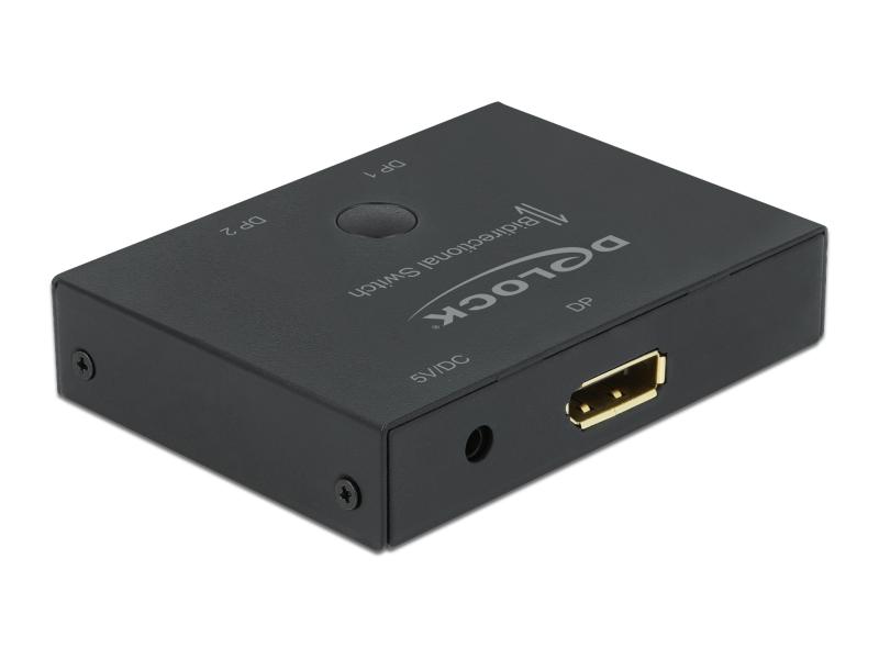 Delock Switchbox 2 Port Displayport 8K/30Hz Bidirektional