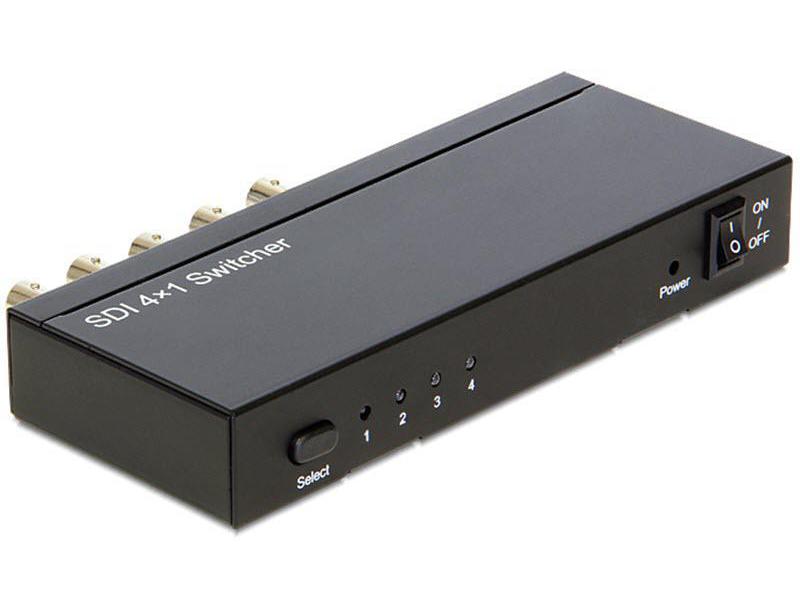 Delock Switchbox 3GI-SDI, 4 Port, 4 in - 1 out