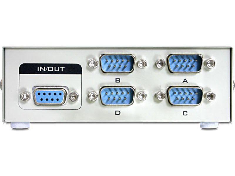 Delock Switchbox DB9 RS232,4 Port