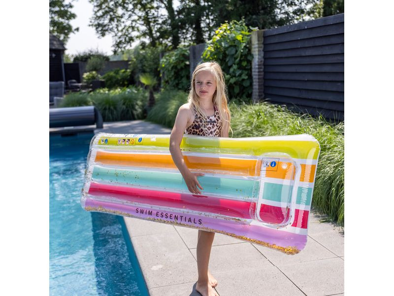 Swim Essentials Luftmatratze Rainbow with Glitter 177 cm