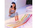 Swim Essentials Luftmatratze Rainbow with Glitter 177 cm