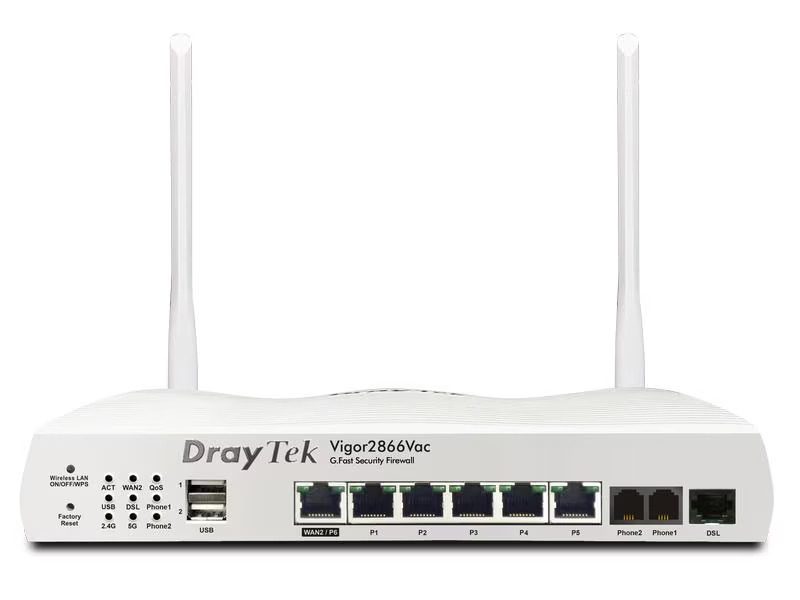 DrayTek G.fast-Modem Vigor2866Vac VoIP