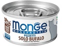 Monge Nassfutter Katze Monoprotein Büffel 24 x 80 g