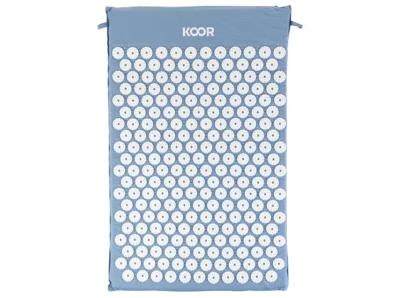 KOOR Akupressurmatte mit Kissen Blau/Weiss