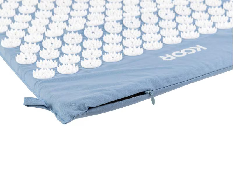 KOOR Akupressurmatte mit Kissen Blau/Weiss