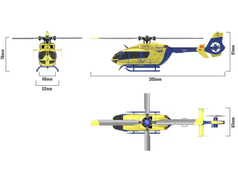 Amewi Helikopter AFX-135 Alpine Air Ambulance 4-Kanal, RTF