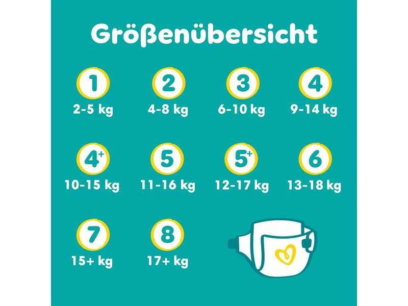 Pampers Windeln Baby Dry Extra Large Grösse 6+
