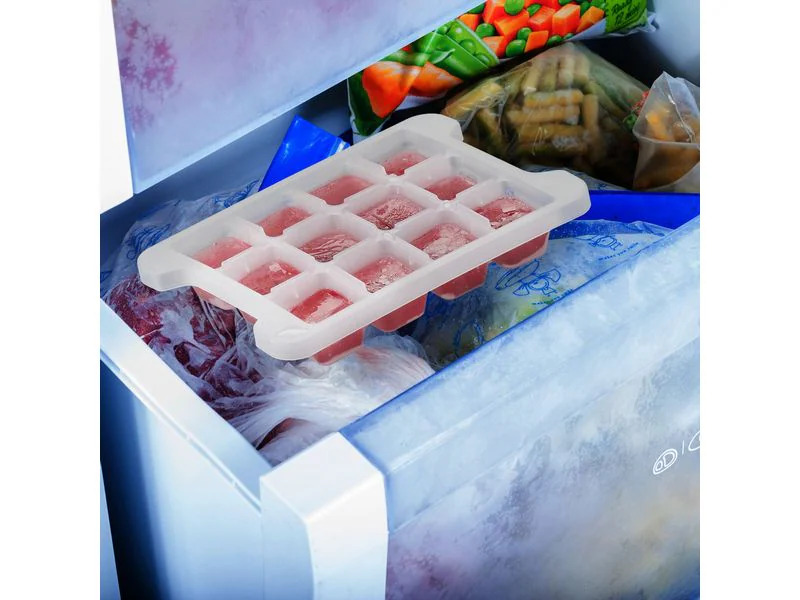 relaxdays Eiswürfelform Transparent/Weiss
