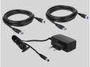 Delock USB-Switch USB3.0, 2 Port 2x2Matrix Umschalttasten
