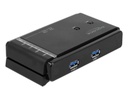 Delock USB-Switch USB3.0, 2 Port 2x2Matrix Umschalttasten