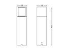 Philips Outdoor Niedervolt Arbour Sockel-Erweiterung 2700K anthrazit