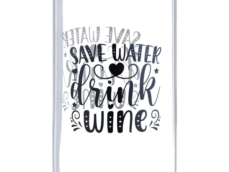relaxdays Universal Weinglas Save Water Drink Wine 750 ml, 1 Stück
