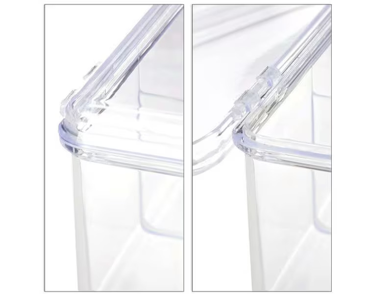 relaxdays Teebeutel-Box Transparent