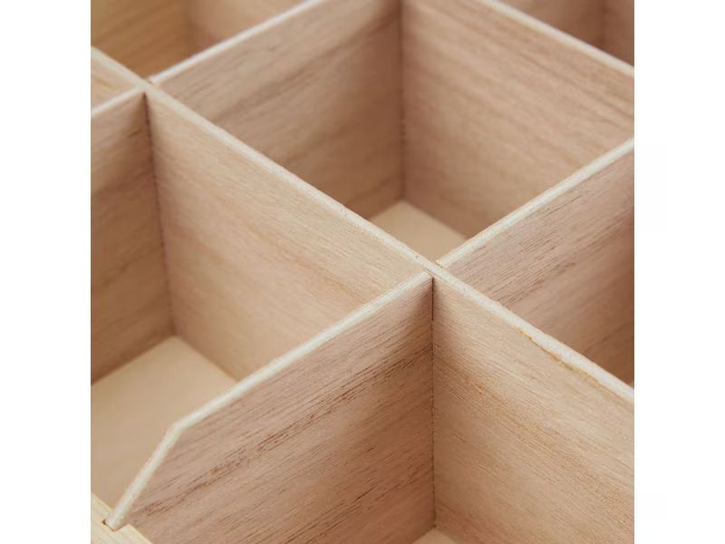 relaxdays Teebeutel-Box Braun