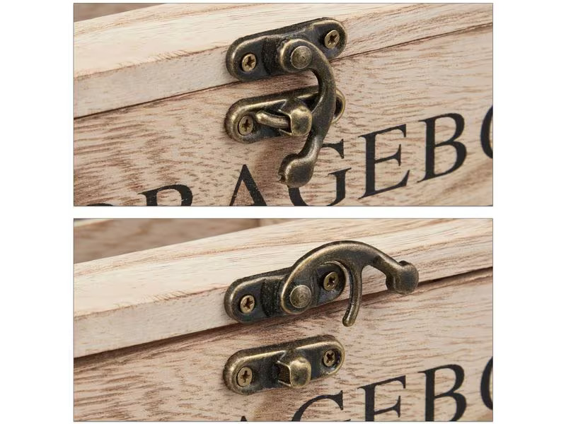 relaxdays Teebeutel-Box Braun