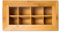 relaxdays Teebeutel-Box Braun