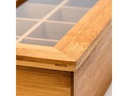 relaxdays Teebeutel-Box Braun