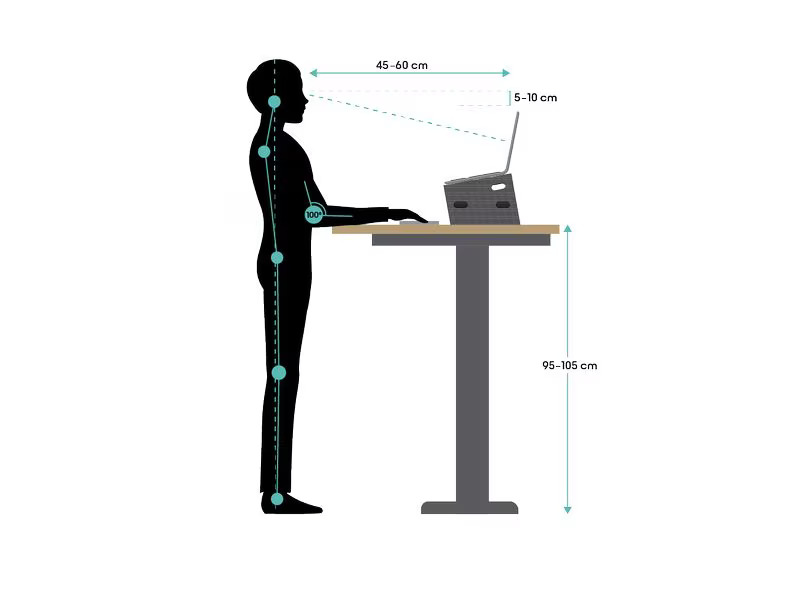 smart stand Notebook-Ständer 16 , Ozeanblau