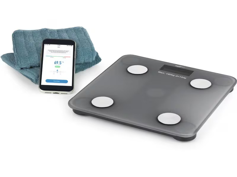 MAXXmee Körperanalysewaage 3 V, Grau
