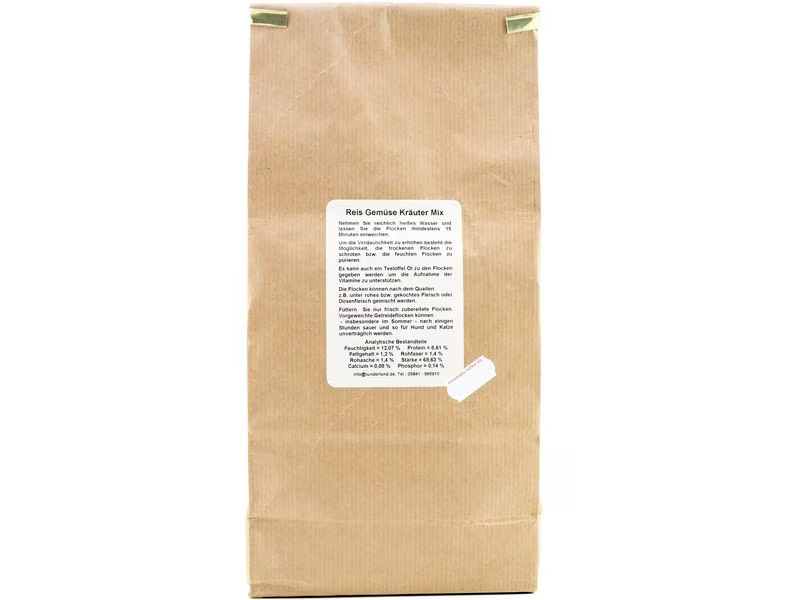 Lunderland Hunde-Nahrungsergänzung Reis Gemüse Kräuter Mix, 5 kg