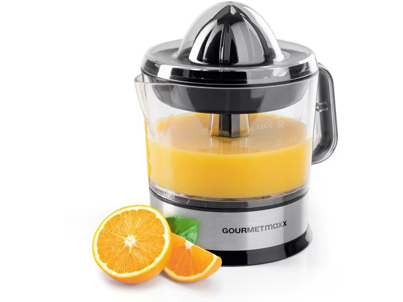 GOURMETmaxx Zitruspresse Schwarz/Silber