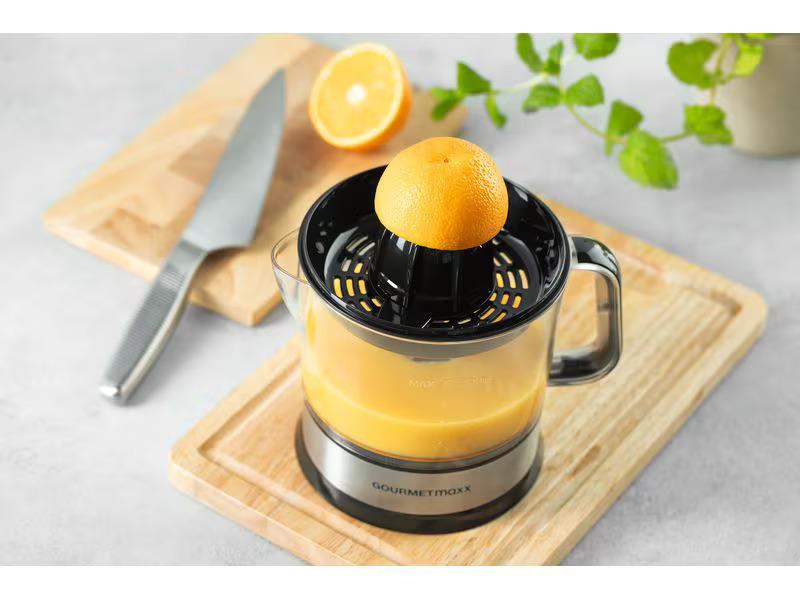 GOURMETmaxx Zitruspresse Schwarz/Silber