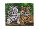 CRAFT Buddy Bastelset Crystal Art Kit Tigers 40 x 50 cm