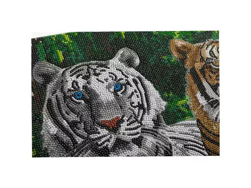 CRAFT Buddy Bastelset Crystal Art Kit Tigers 40 x 50 cm