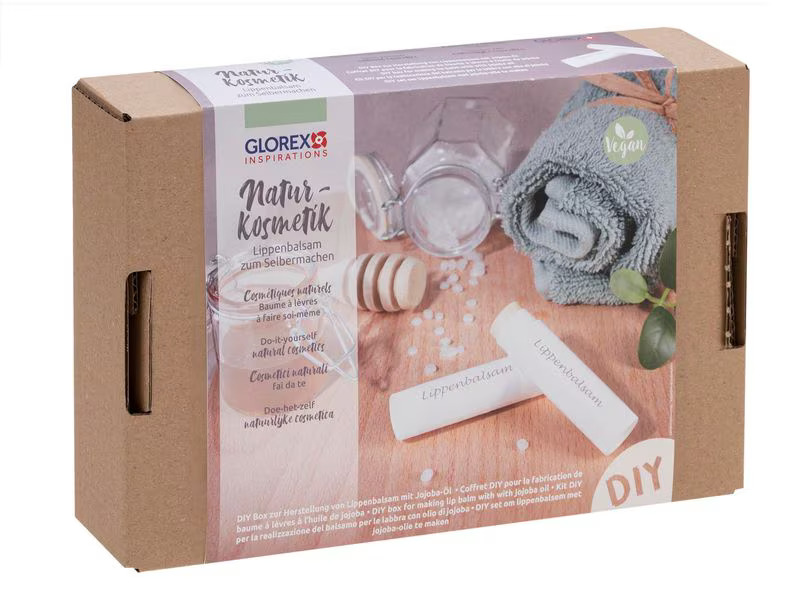 Glorex Dose und Verpackung Lippenbalsam mit Jojoba-Öl