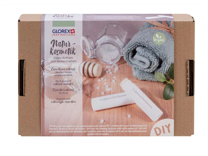 Glorex Dose und Verpackung Lippenbalsam mit Jojoba-Öl