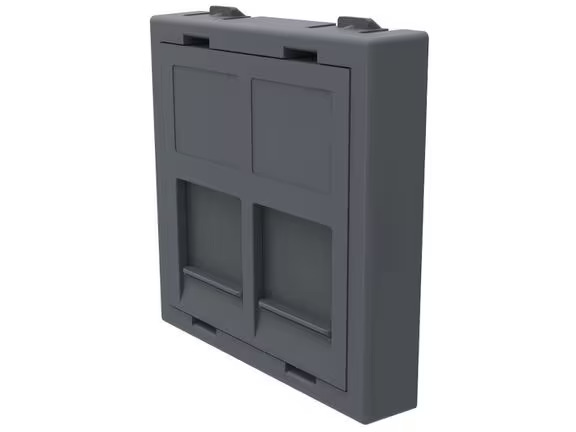 Max Hauri Keystone-Modul für 2x RJ-45, Anthrazit